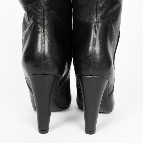 See By Chloe Black Leather Knee High Heeled Boots Womens Size 40.5 EU  10.5 US - Picture 10 of 14